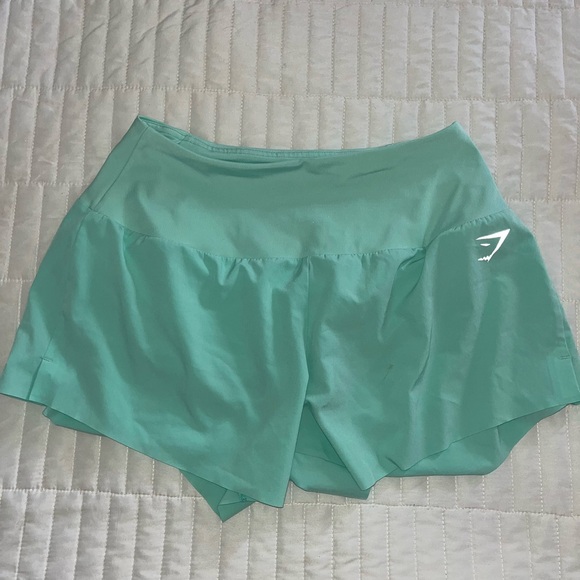 Gymshark Women's Green/Blue Shorts - Picture 1 of 3